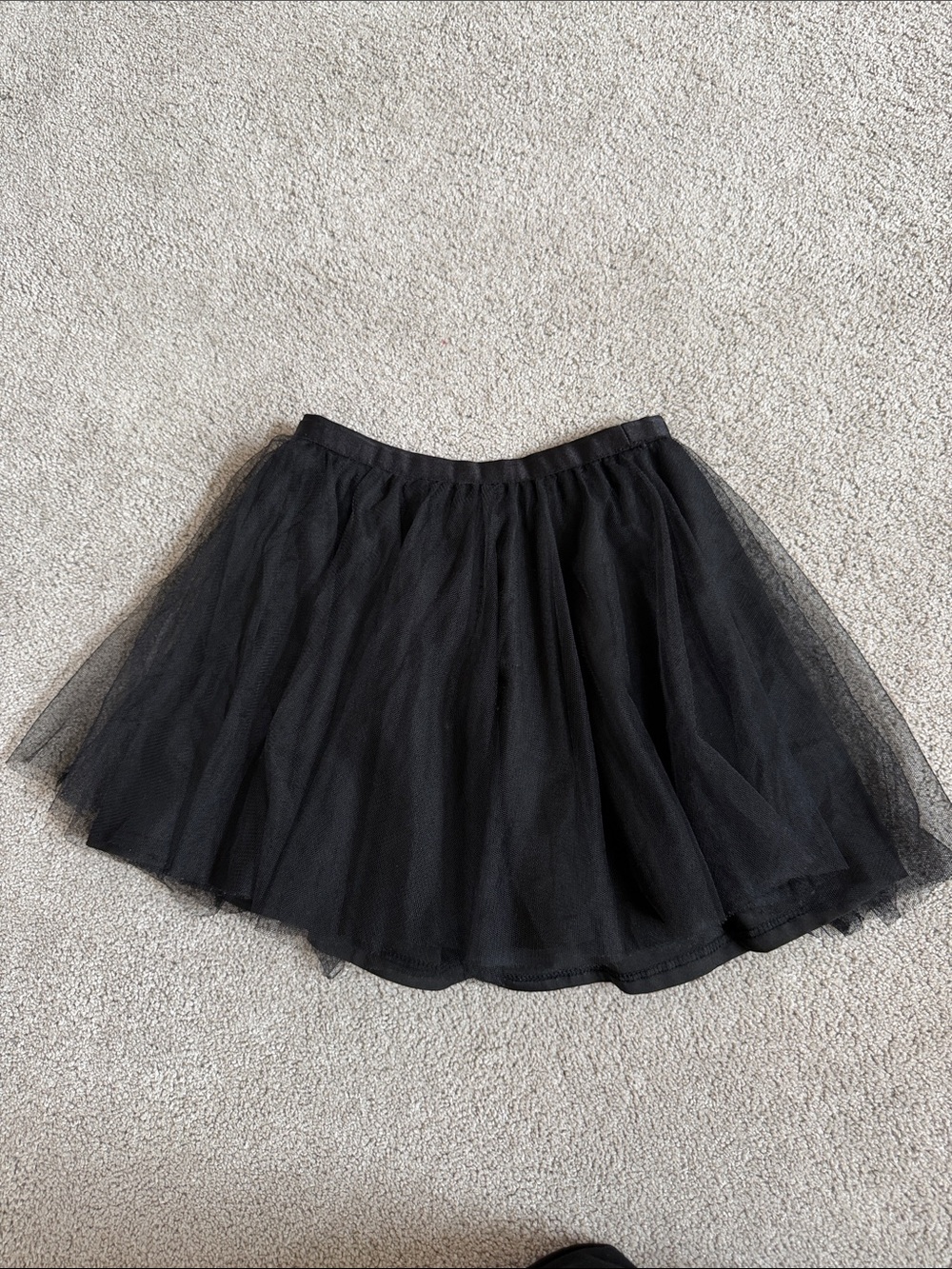 Katie J NYC Black Layered Tulle Skater Skirt- size Small